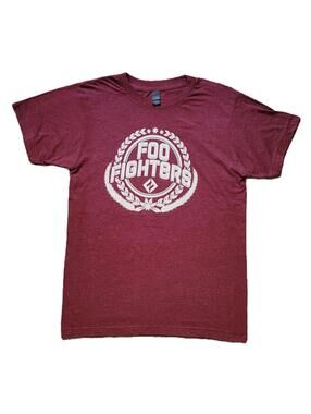 Foo Fighters Men's Small T-Shirt Red Graphic Logo Band Tee - NEW